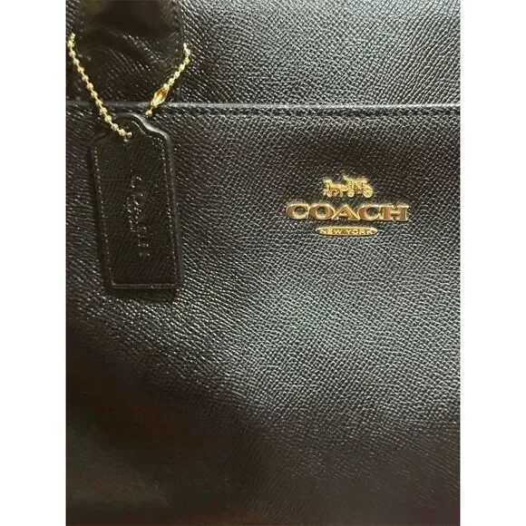 Coach Casey Women's Black Leather Tote Bag - Picture 7 of 15